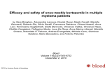 Efficacy and safety of once-weekly bortezomib in multiple