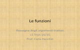 Le funzioni - Sito Prof. Carla Fanchin