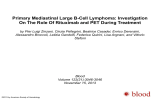 Investigation On The Role Of Rituximab and PET