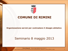 Seminario 8 maggio 2013