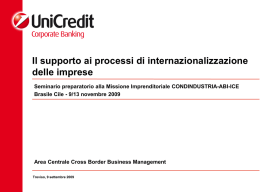 Competitività ed internazionalizzazione delle imprese italiane