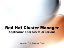 Red Hat Cluster Manager