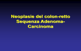 Neoplasie del colon-retto Sequenza Adenoma