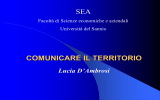 Comunicare il territorio - Facoltà di Scienze Economiche ed Aziendali