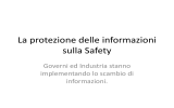 La protezione delle informazioni sulla Safety