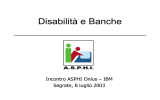 Banche e disabilità - Fondazione ASPHI onlus