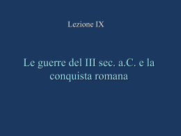 L`impatto della conquista romana sugli assetti socioeconomici della