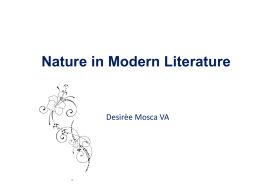 Nature in Modern Literature