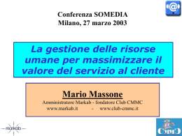 Mario Massone Amministratore Markab