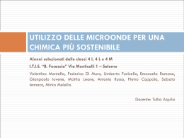 Utilizzo delle microonde per una chimica pi&ugrave; sostenibile