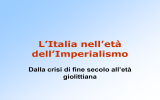 L`età dell`imperialismo in Italia