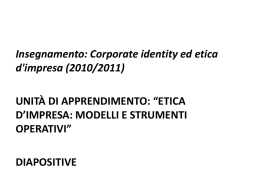 Slide lez. # 1 - Economia Aziendale