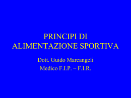 principi di alimentazione sportiva