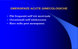 emergenze acute ginecologiche