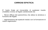 cirrosi epatica - Corso di Laurea in Infermieristica