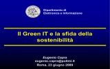 Cos`è il Green IT? - Facoltà di Economia