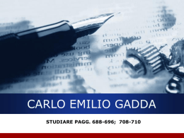 carlo emilio gadda - letteraturaestoria