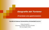 Turismo enogastronomico - Facoltà di Scienze Economiche ed