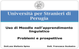 Uso di Moodle nell`apprendimento linguistico