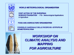 Presentazione di PowerPoint - COST 718 Meteorological