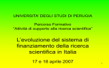 Claudio Borio La ricerca scientifica in Italia