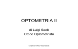 Diapositiva 1 - Materiale corso di laurea ottica ed optometria