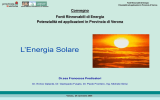 L`Energia Solare - Provincia di Verona