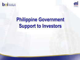 Non-Philippine Nationals (individual or juridical) may invest in