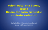 Il Contesto scolastico/formativo: dinamiche socio