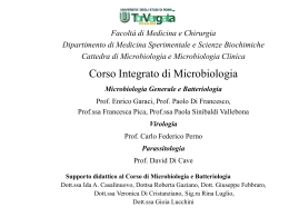 Nessun titolo diapositiva - Microbiologia TorVergata