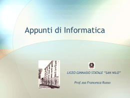 Lezioni di informatica