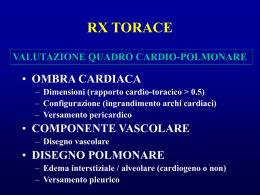 rapporto cardio-toracico > 0.5