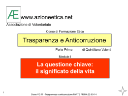 Trasparenza e Anticorruzione