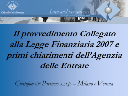 Finanziaria e collegato 2 - Associazione Industriali della