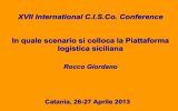 Logistics of Central Med – Rocco Giordano