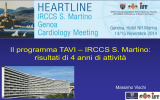 Il programma TAVI – IRCCS S. Martino