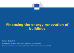 H2020 – Energy Efficiency - Finance for - ANCI Emilia