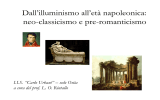 L`età napoleonica: neoclassicismo e pre-romanticismo