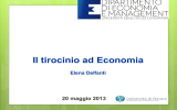 Tirocini - Dipartimento di Economia e Management