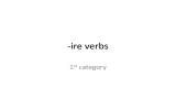 ire verbs - White Plains Public Schools