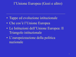 Consiglio europeo - Dipartimento di Scienze sociali e politiche