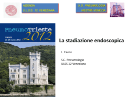 La stadiazione endoscopica