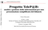 Pietro Mercatali, Progetto Tele-p@b: analisi e gestione delle