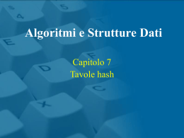 Algoritmi e Strutture Dati