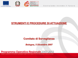 trumenti e procedure di attuazione