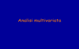 Analisi multivariata