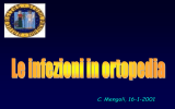 Le infezioni in ortopedia