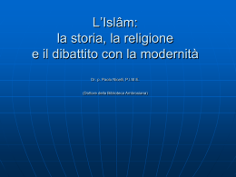 “tentazione” del “Fraintendimento”: Storie e parole per capire l`Islam