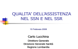 Intervento: Qualità dell`assistenza nel SSN e nel SSR