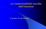 La responsabilità sociale dell`impresa